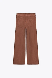 FLOWY BELTED PANTS