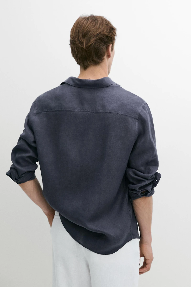 Chemise regular fit 100 % lin