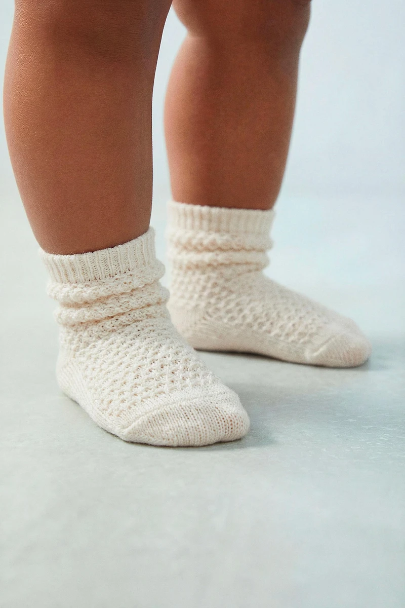 COTTON SILK TEXTURED SOCKS