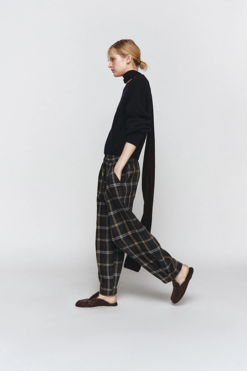 ZW COLLECTION PLAID PANTS