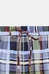 ZW COLLECTION PLAID BALLOON PANTS