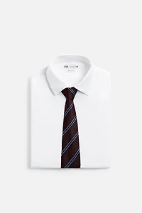 100% SILK STRIPED TIE