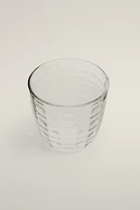 RAISED SQUARE-EFFECT TUMBLER
