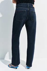 ZW COLLECTION LOW RISE STRAIGHT LEG JEANS