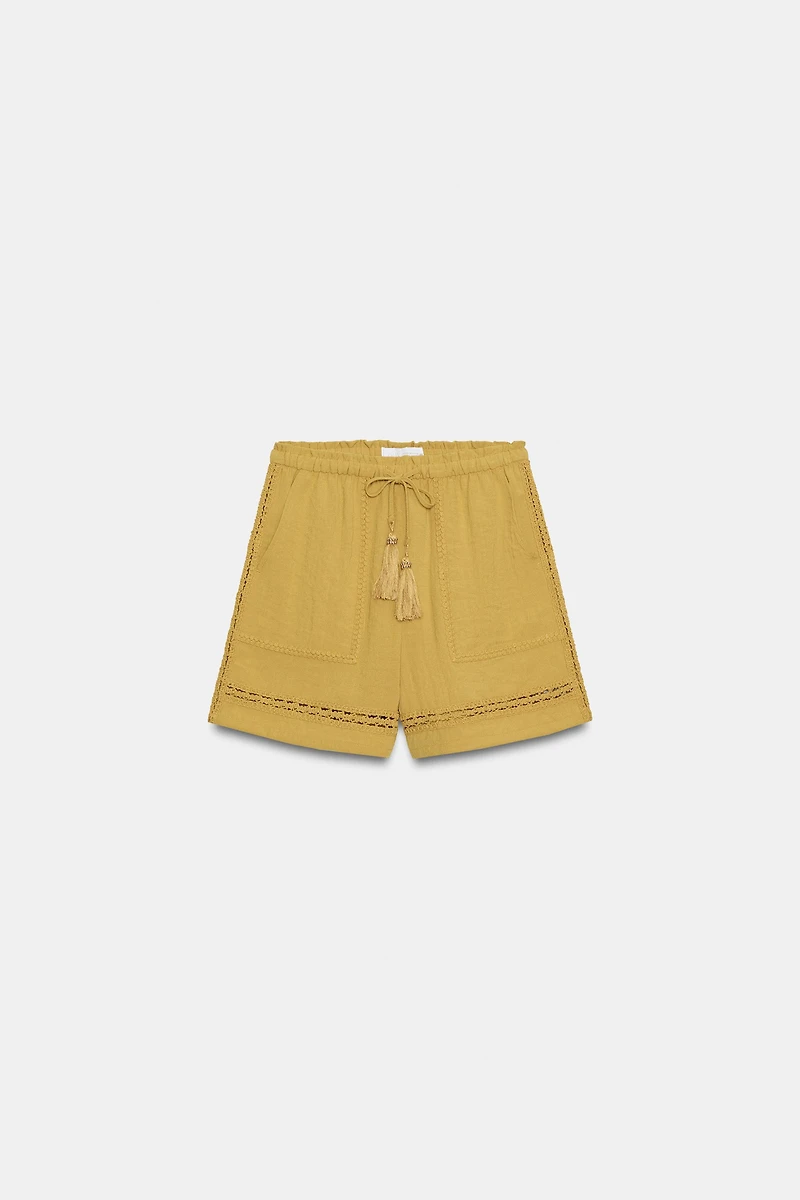 COMBINED LACE SHORTS