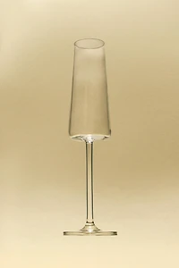 CONICAL CRYSTALLINE FLUTE GLASS