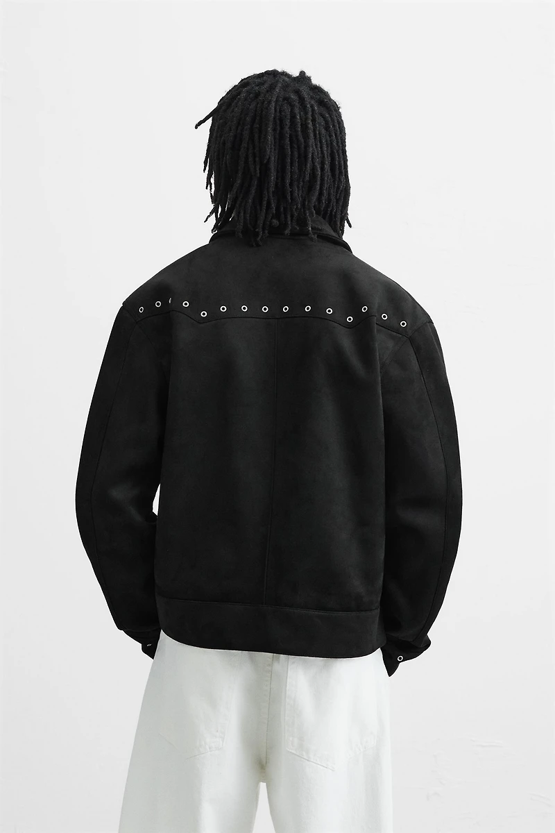 FAUX SUEDE JACKET