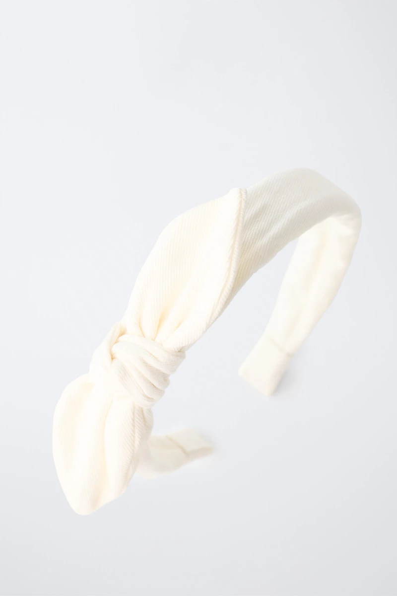 TEXTURED BOW HEADBAND