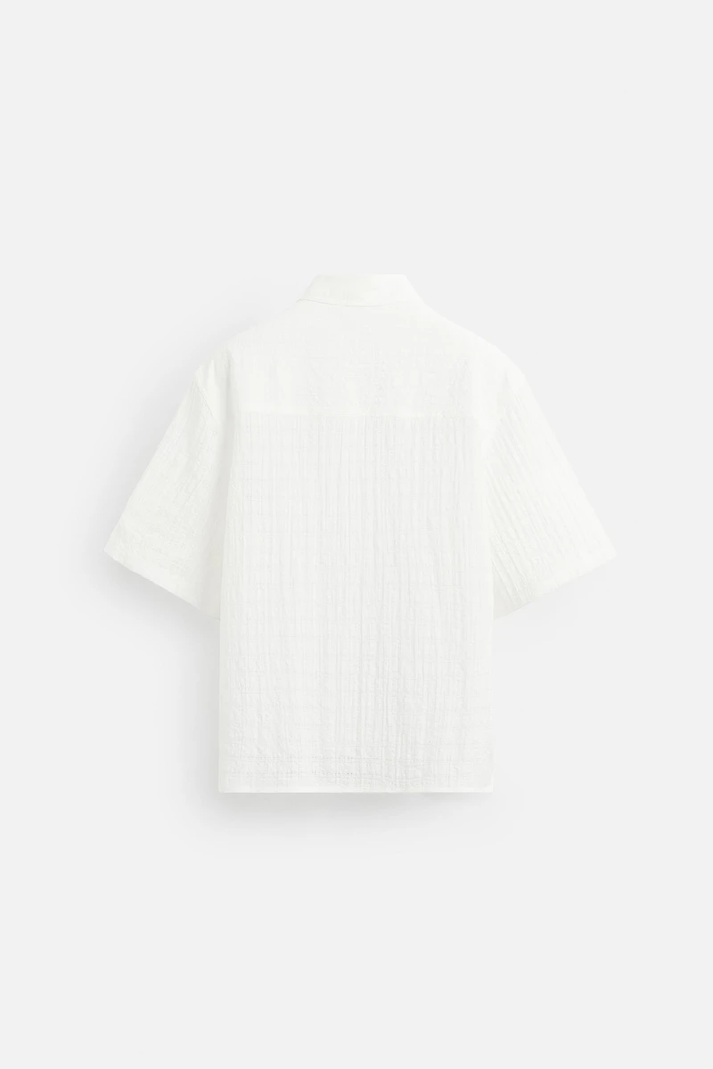 CHEMISE STRUCTURÉE À CARREAUX