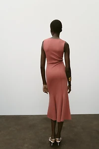BUTTONED PIQUÉ DRESS