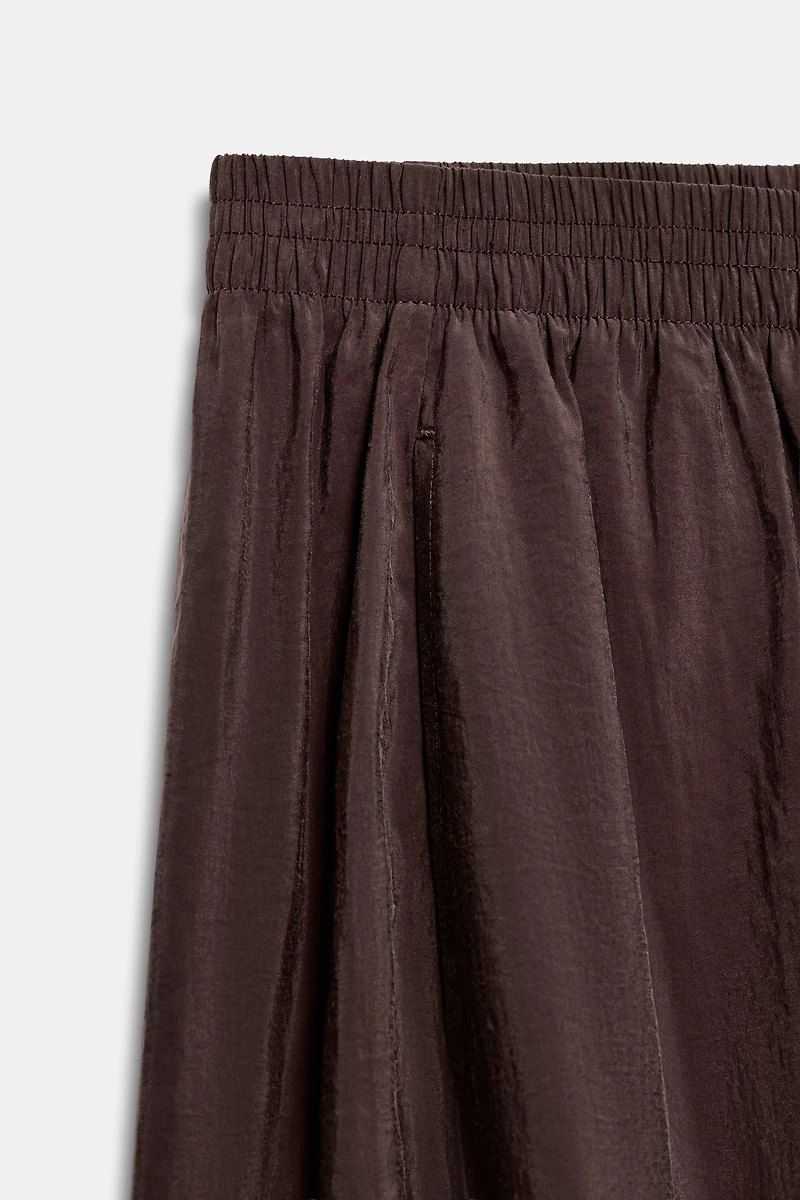 PANTALON BOUFFANT À TAILLE ÉLASTIQUE