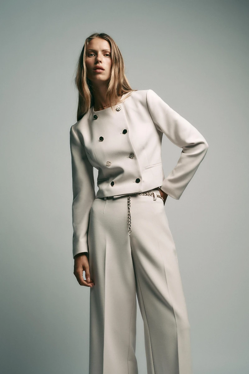 PANTALON LONGUEUR 7/8 CEINTURE CHAÎNE