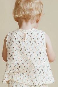 TULIP POINTELLE T-SHIRT CREATED BY CARAMEL LONDON X ZARA