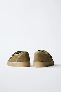 SPLIT LEATHER SNEAKERS