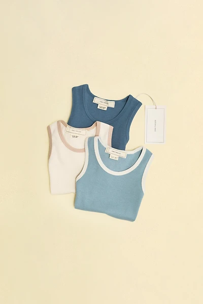ZARA TIMELESS - LOT DE TROIS T-SHIRTS DÉTAIL LISERÉS
