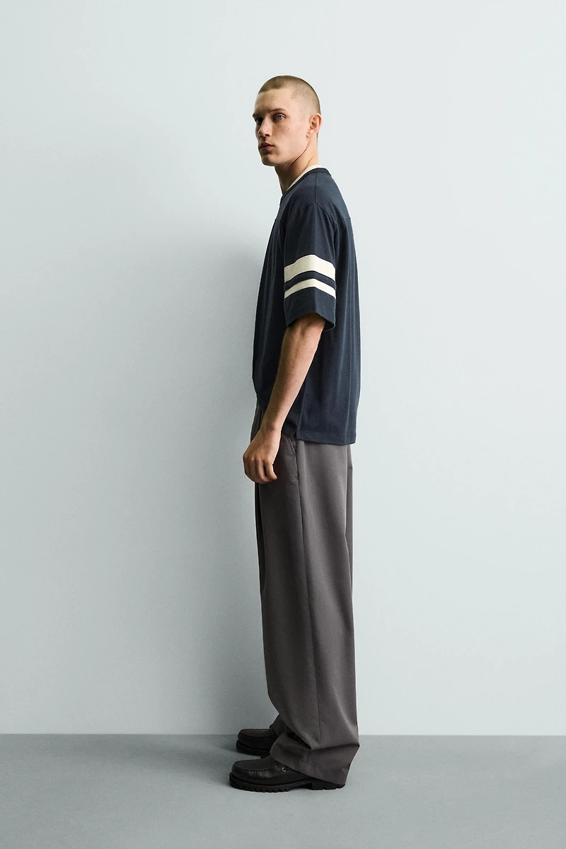 T-SHIRT RELAXED FIT À BANDES