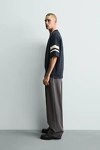 T-SHIRT RELAXED FIT À BANDES