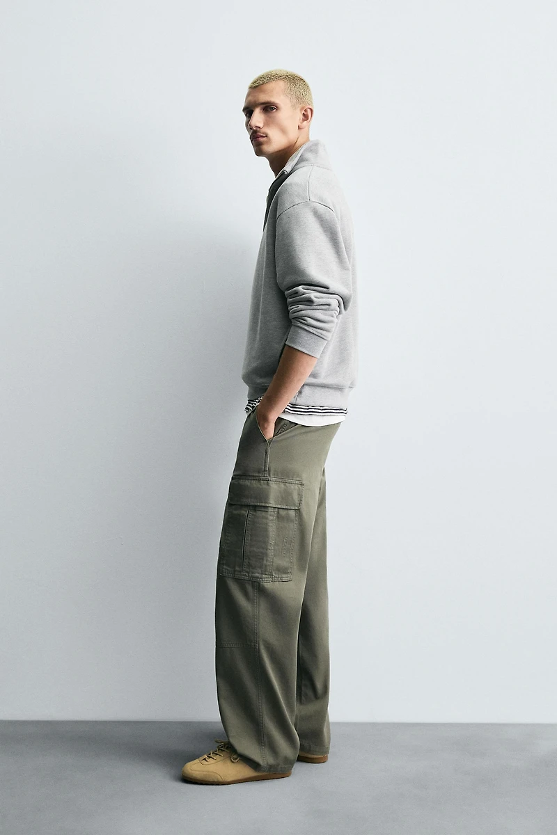 STRAIGHT FIT CARGO PANTS