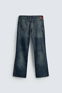 LOW RISE FLARE FIT JEANS