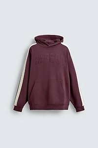 CONTRAST STRIPED PATCH SWEATSHIRT