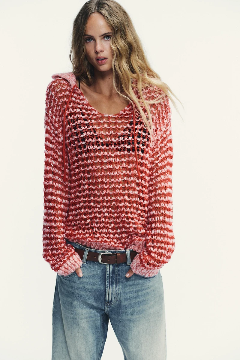 PULL EN MAILLE COL POLO AVEC LAINE