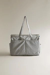 STRIPED COTTON DIAPER BAG