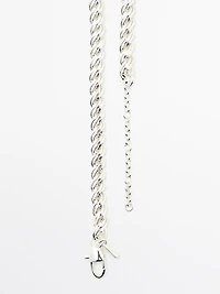 Silver-toned chain link necklace