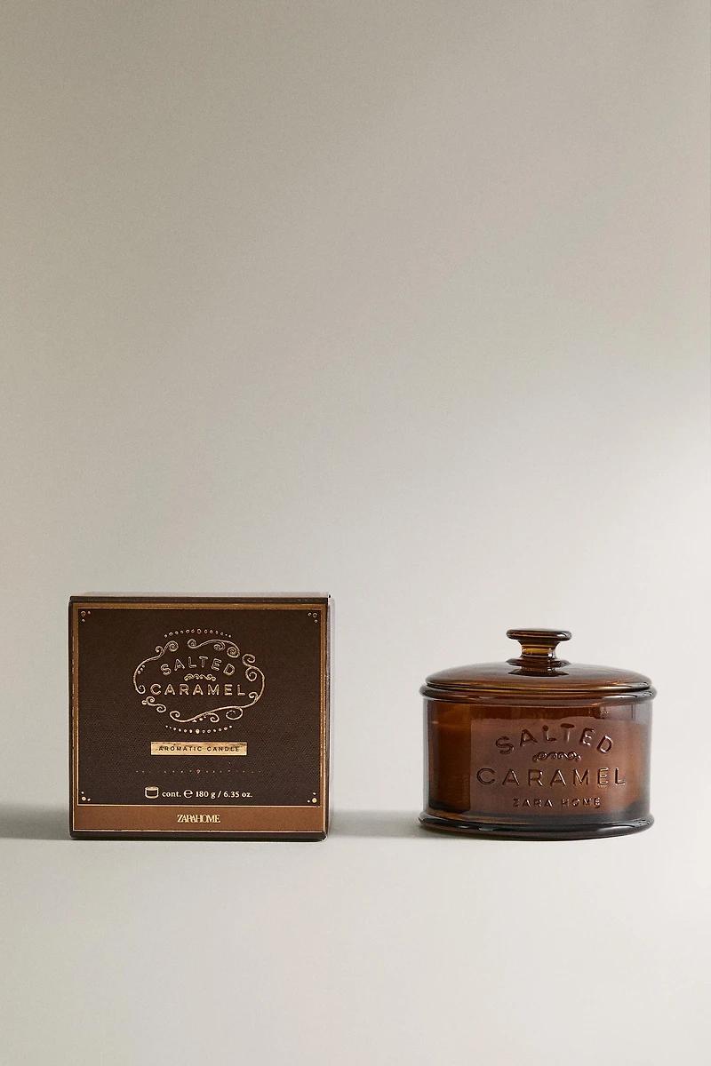 G) SALTED CARAMEL SCENTED CANDLE