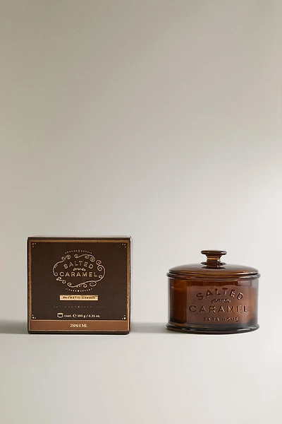 G) SALTED CARAMEL SCENTED CANDLE