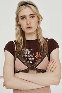 ROBE COURTE BIMATIÈRE EN DENTELLE