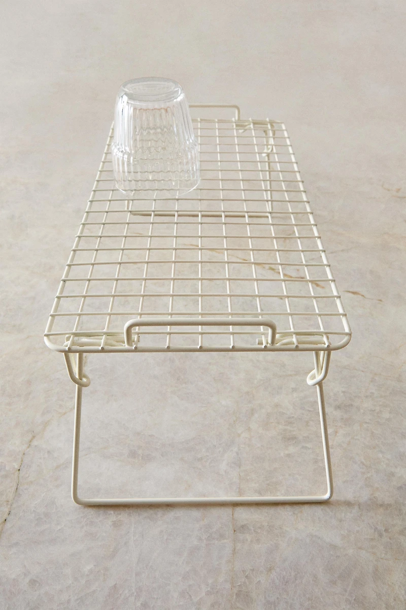 FOLDABLE LACQUERED METAL RACK