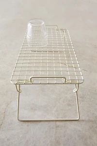 FOLDABLE LACQUERED METAL RACK