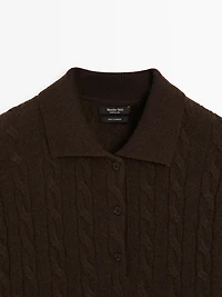 Pull col polo 100 % cachemire