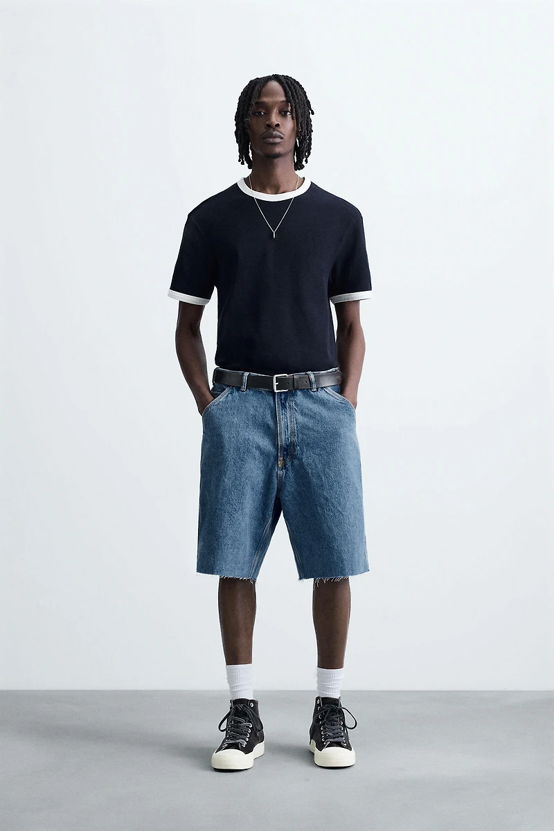 CARPENTER POCKET DENIM BERMUDA SHORTS