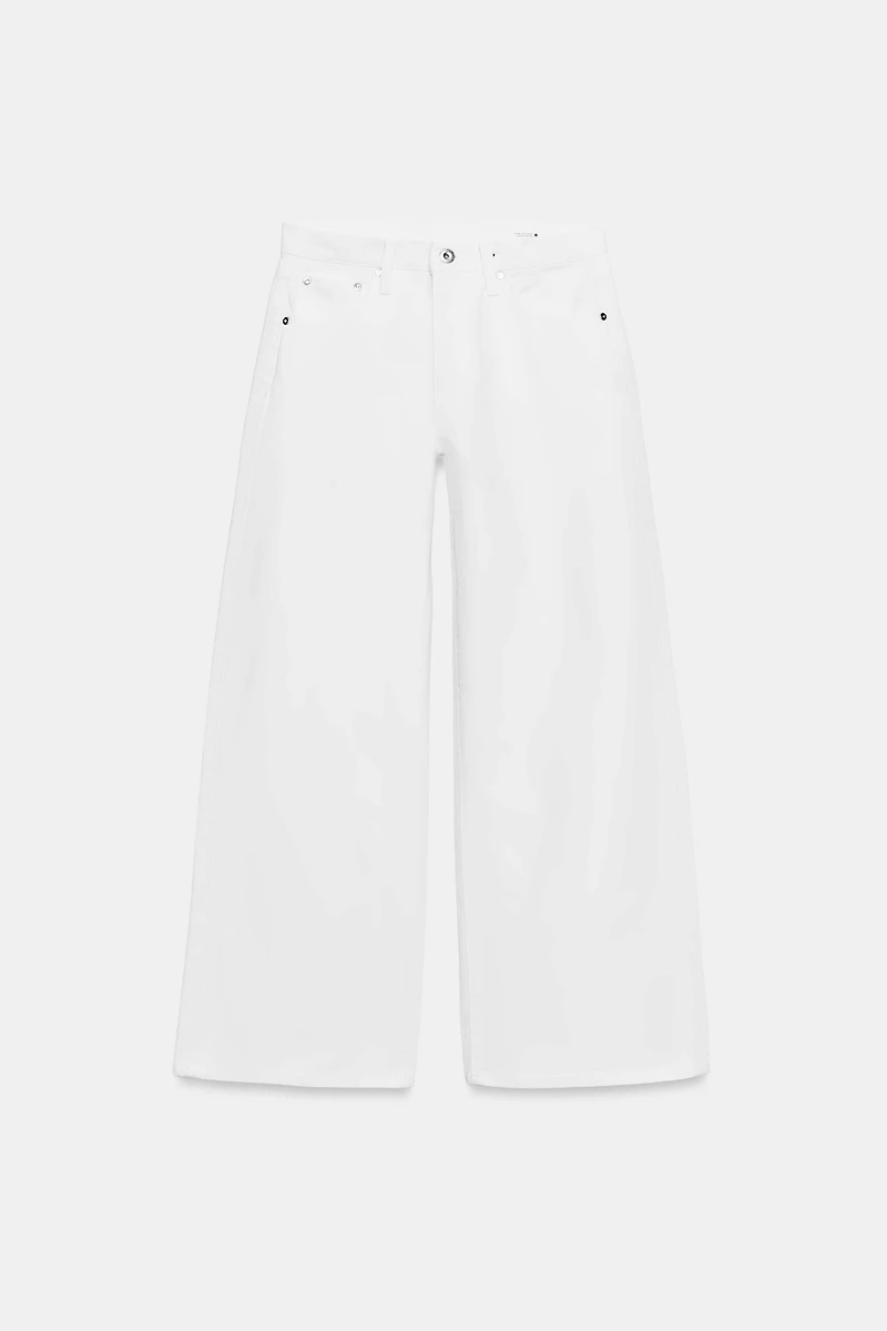 ZW COLLECTION WIDE LEG LOW RISE JEANS
