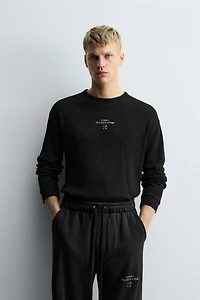 WAFFLE KNIT T-SHIRT X SR_A