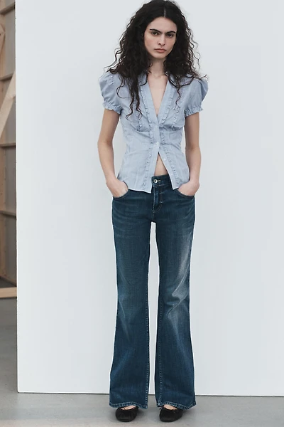 TRF LOW-RISE BOOTCUT JEANS