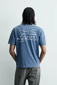 T-SHIRT LAVÉ INSCRIPTIONS