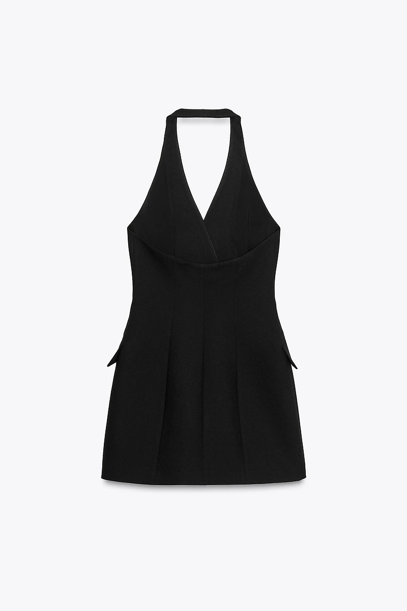 HALTER MINI BLAZER DRESS