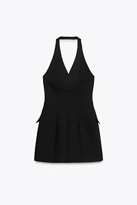 HALTER MINI BLAZER DRESS