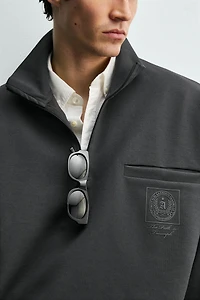 PRINTED SHIELD SWEATSHIRT