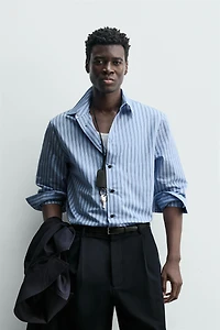 RELAXED FIT STRIPED SHIRT