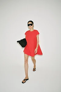 ZW COLLECTION POPLIN MINI DRESS