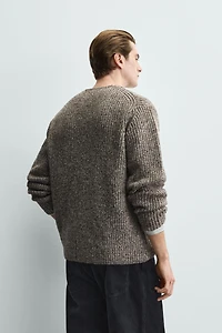 RIBBED TEXTURED CARDIGAN