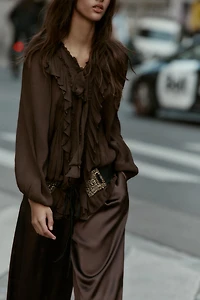 FLOWY RUFFLED SHIRT