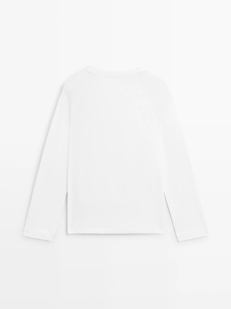 100% cotton long sleeve T-shirt