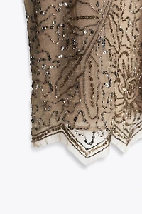 ZW COLLECTION LIMITED EDITION EMBROIDERED SHORT DRESS