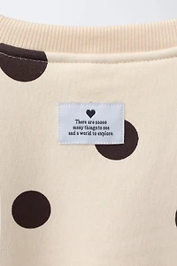 POLKA DOT SWEATSHIRT