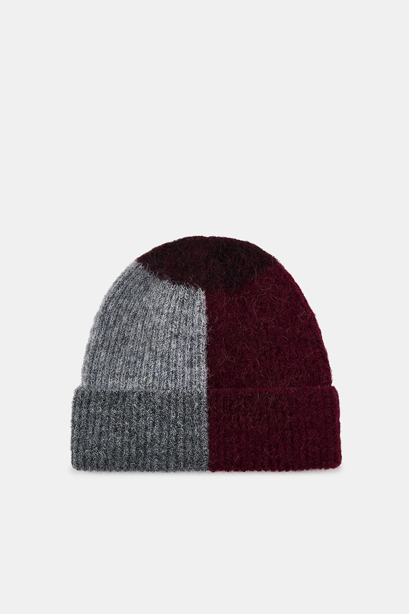 PRINTED KNIT BEANIE