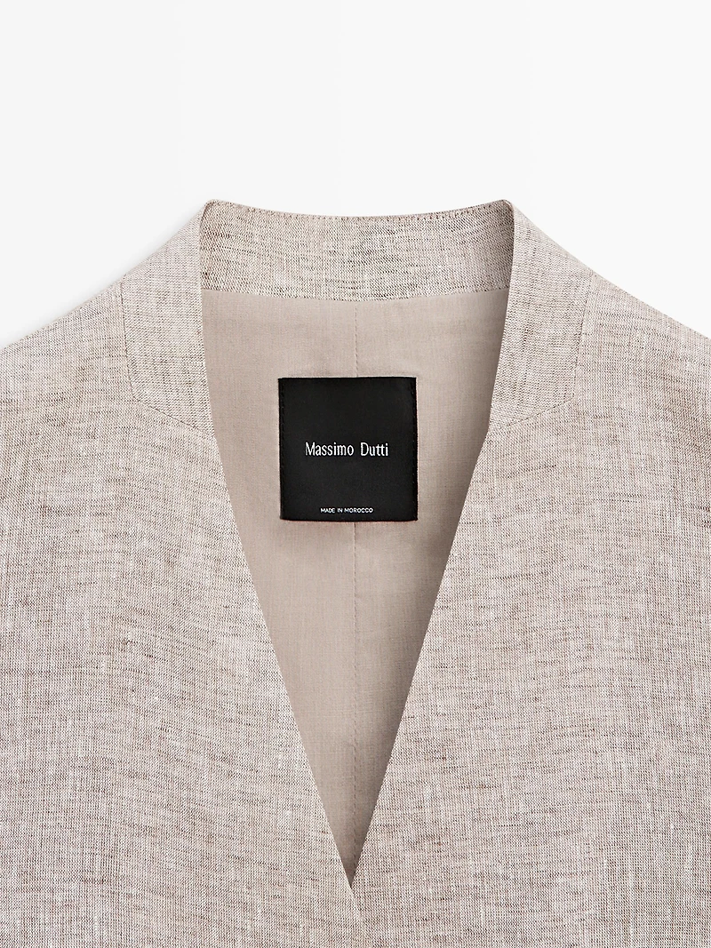 Double-breasted suit waistcoat
